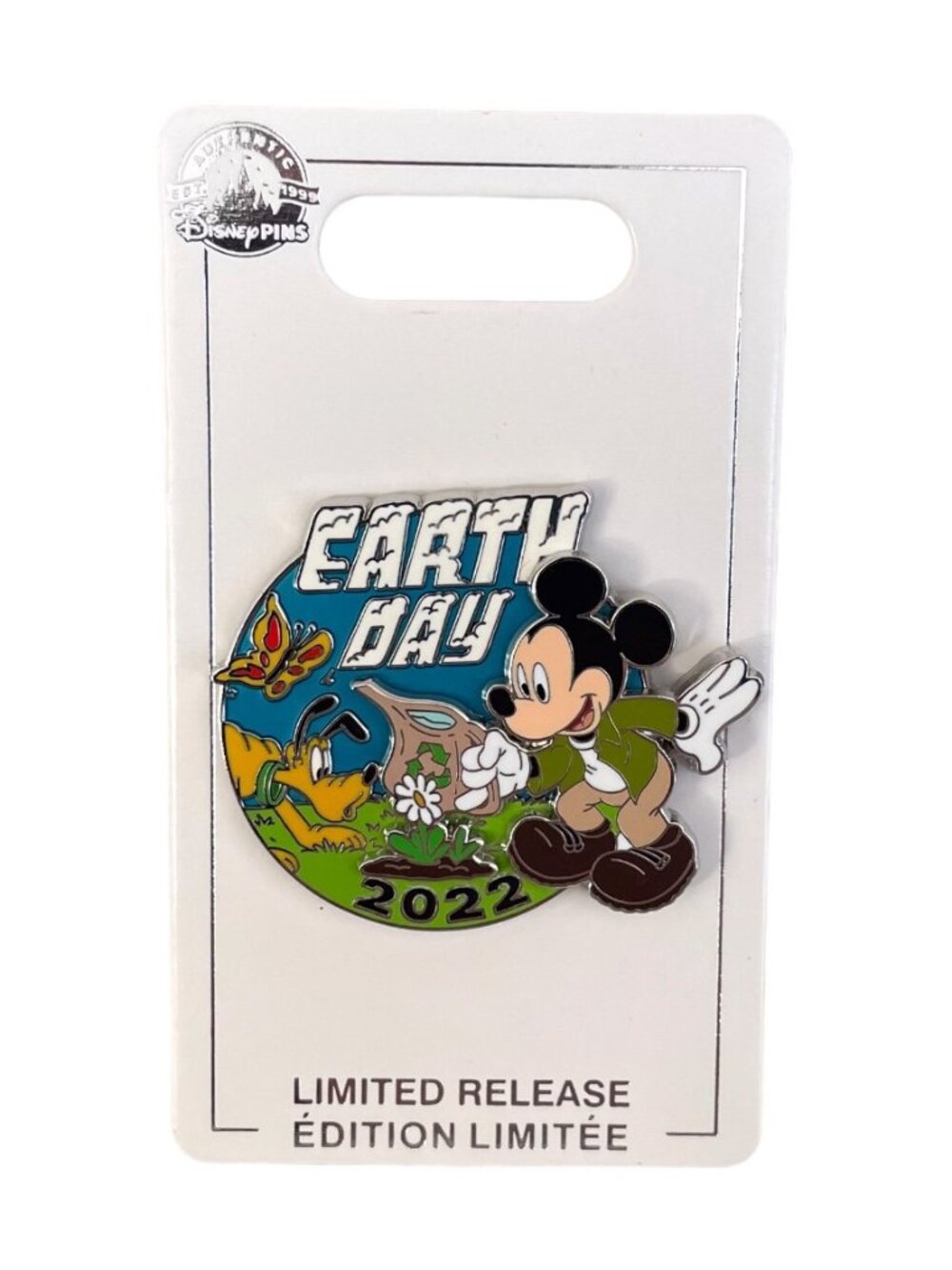 Disney Mickey Mouse and Pluto Earth Day 2022 Limited Release Pin